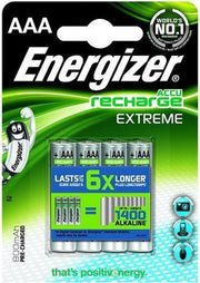 Energizer Extreme AAA Oplaadbaar 800 mAh Blister 4