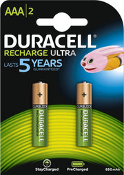 Duracell AAA Oplaadbare Batterijen - 850 mAh - 2 stuks
