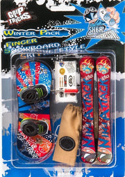 Grip and Tricks winter pack blue red Fingerboards