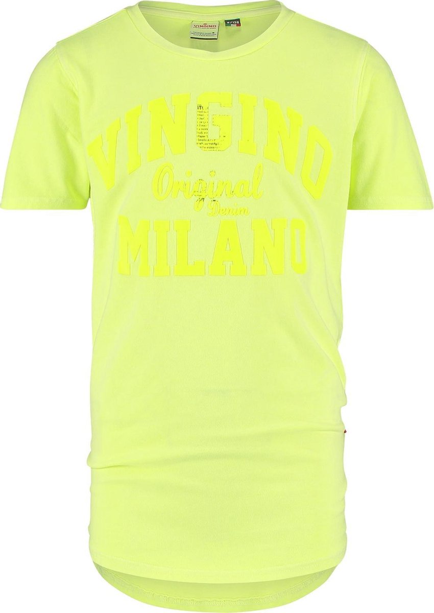 Vingino T-shirt Milano Jongens Katoen Geel Maat 98