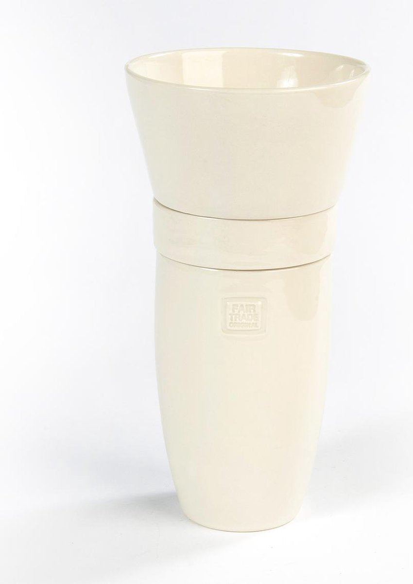 FairForward - Filterkoffiemaker - Keramiek - Crème
