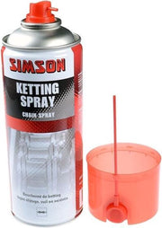 Simson Kettingspray 400 Ml Rood/zilver