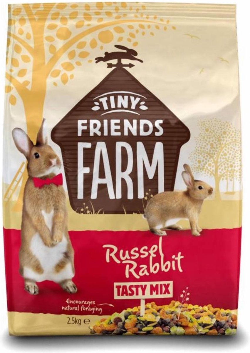 Supreme Tiny Friends Farm Russel Rabbit - Konijnenvoer - 2