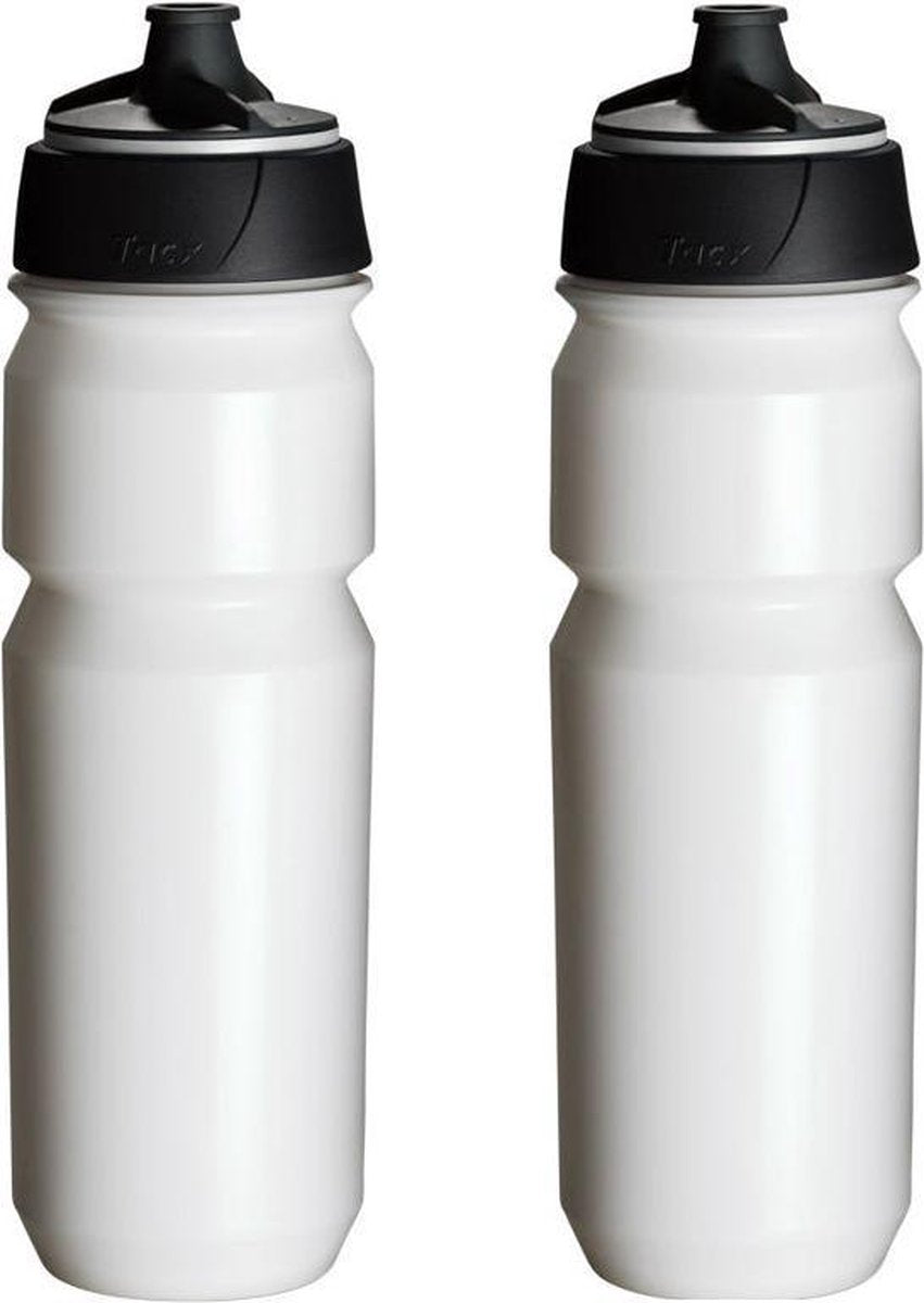 2 x Tacx Shanti Drinkbus 750 ml - Wit - Bidon - Drinkfles