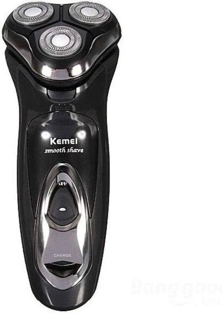 Kemei 5880 - Smooth Shaver - Elektrisch scheerapparaat met trimmer - IPX4 Waterdicht - Rood kleur