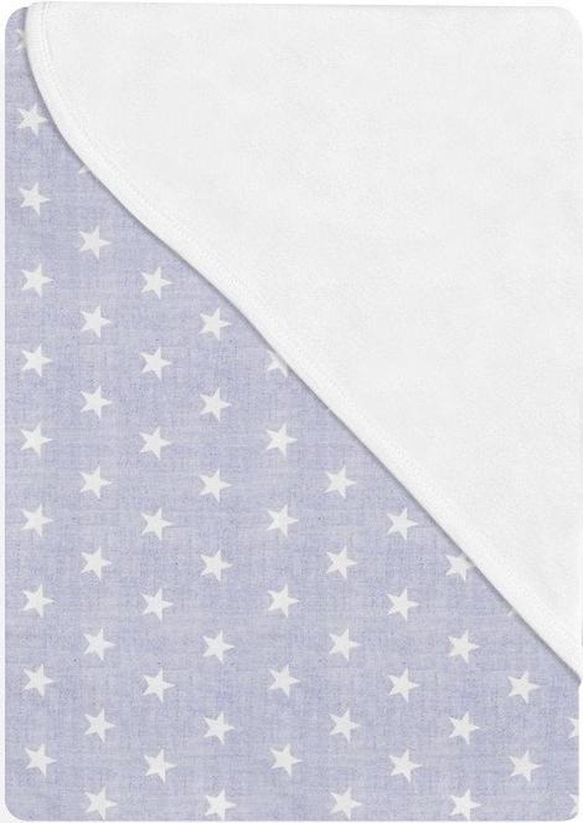 Interbaby Babydeken Star 75 X 65 Cm Katoen Blauw