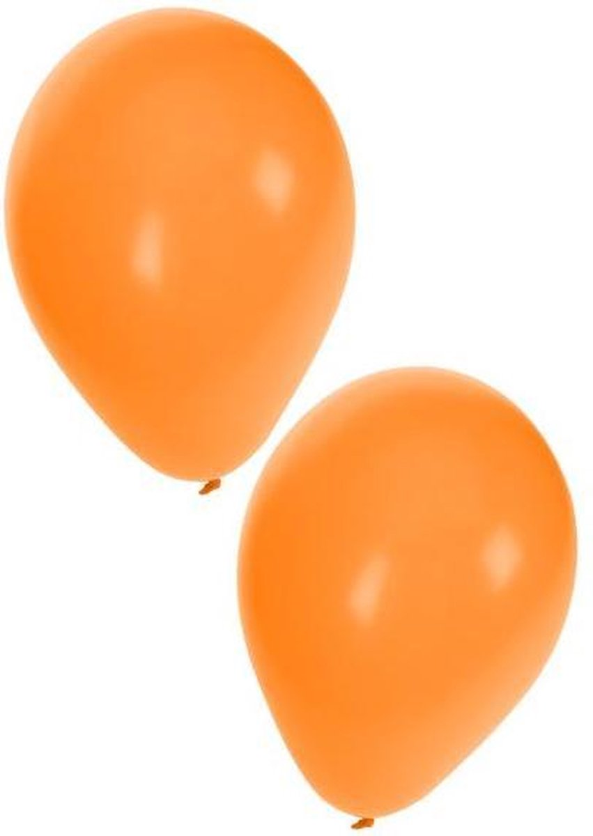 Ballon 50 x oranje nr 10