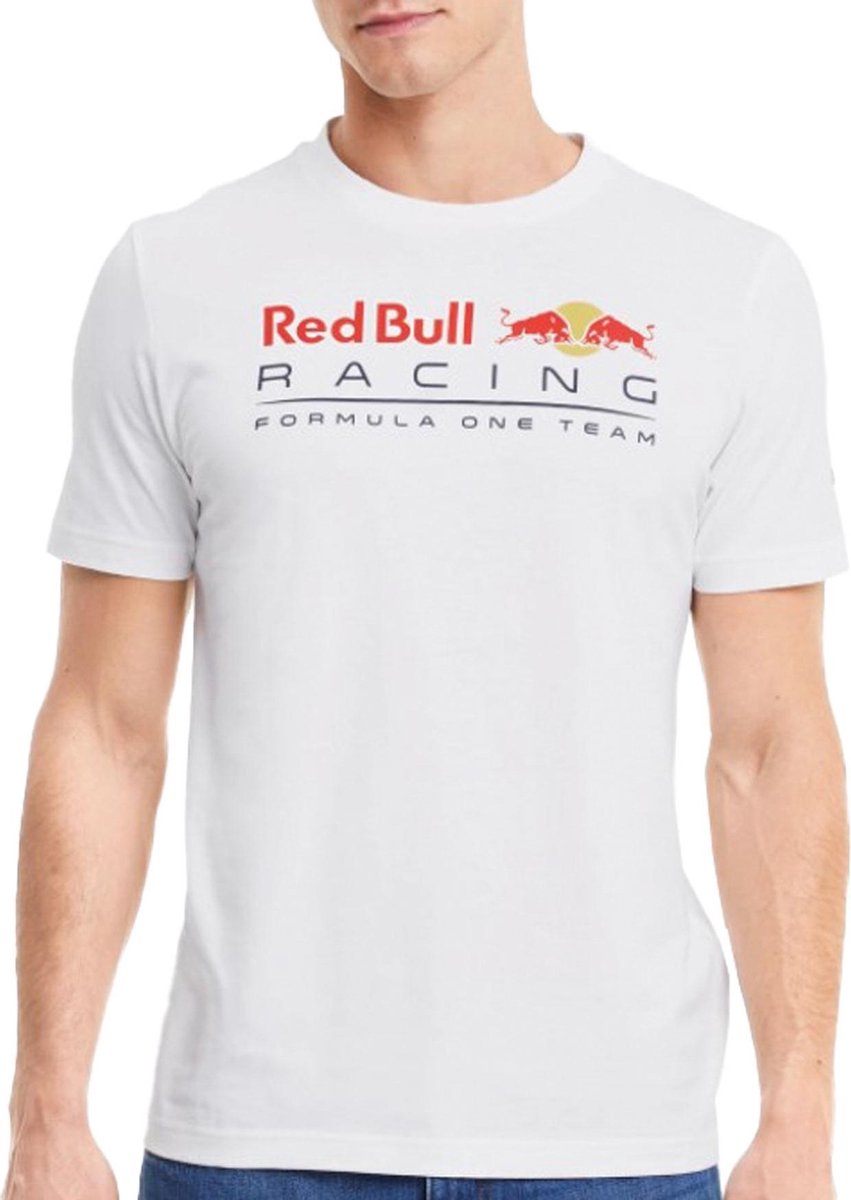 PUMA RBR Logo Tee Sportshirt Heren - Puma White - Maat XL
