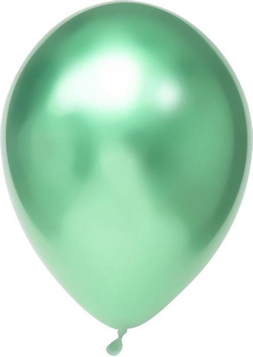 Haza Original Ballonnen 30 Cm 100 Stuks Mintgroen/chroom
