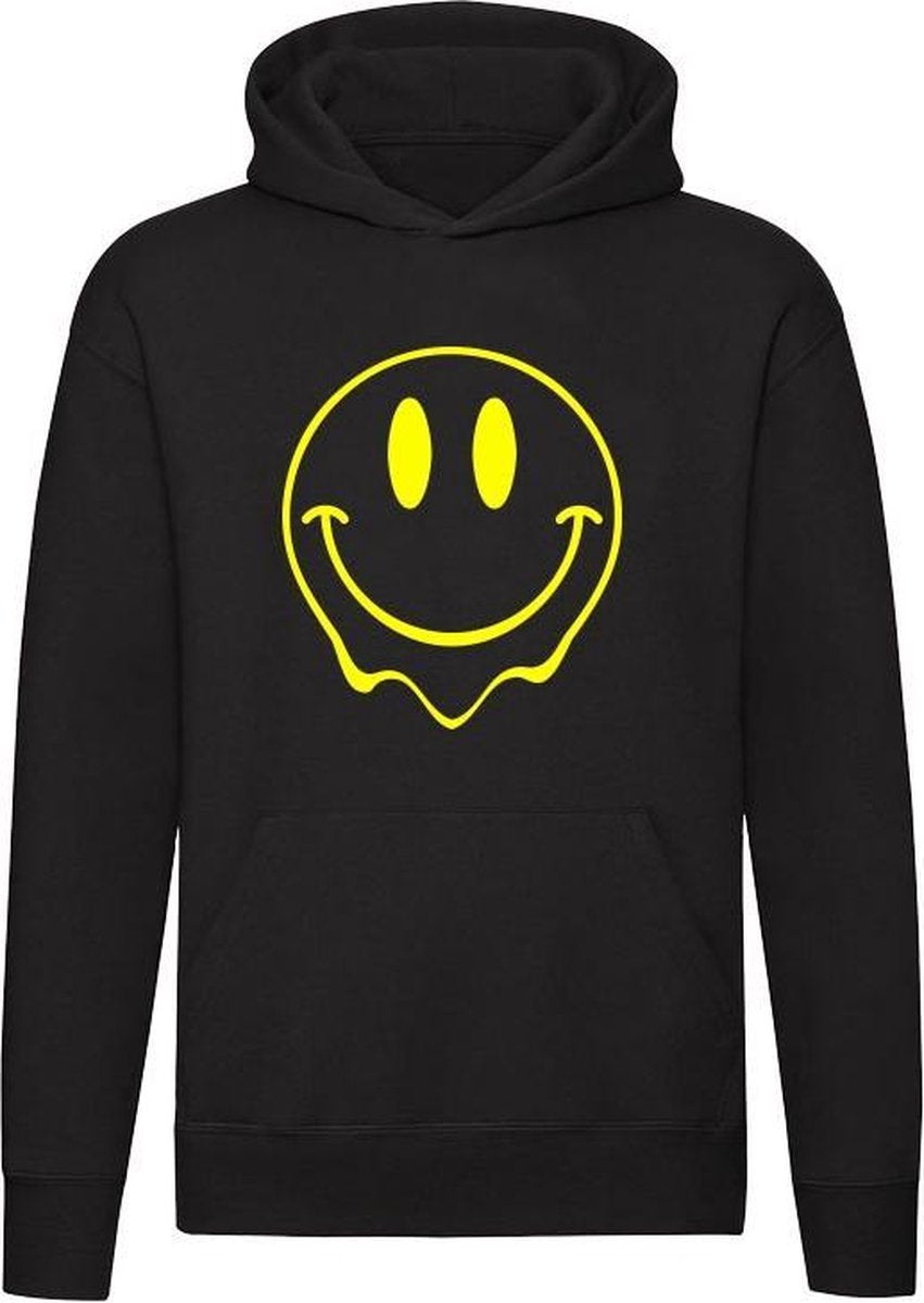Smiley Geel Hoodie | vrolijk | glimlach | gelukkig | sweater | trui | unisex