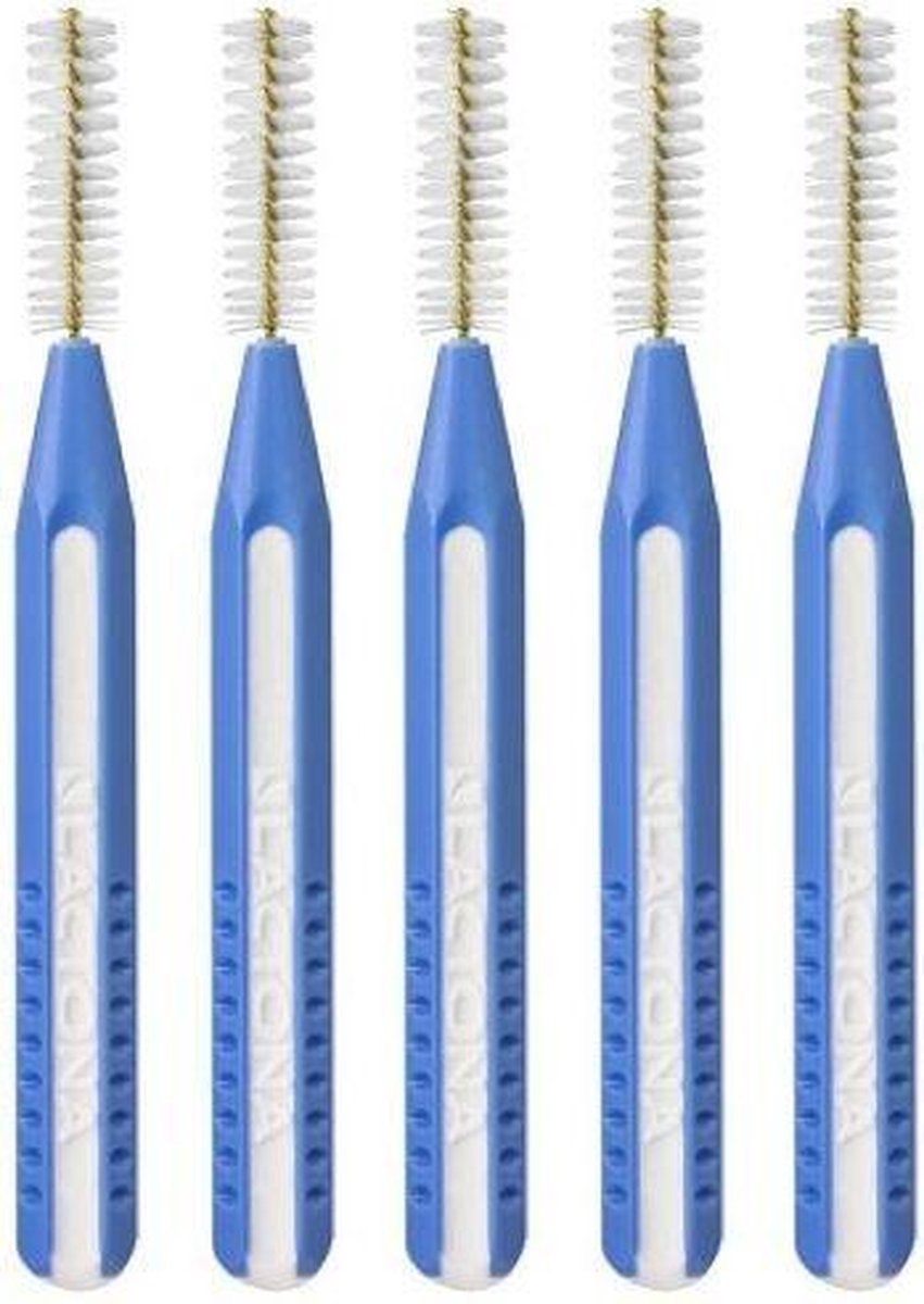 Lactona Easygrip Ragers Recht-Medium 5mm Lichtblauw - 5 Gripzak x 5 Stuks - Voordeelpakket