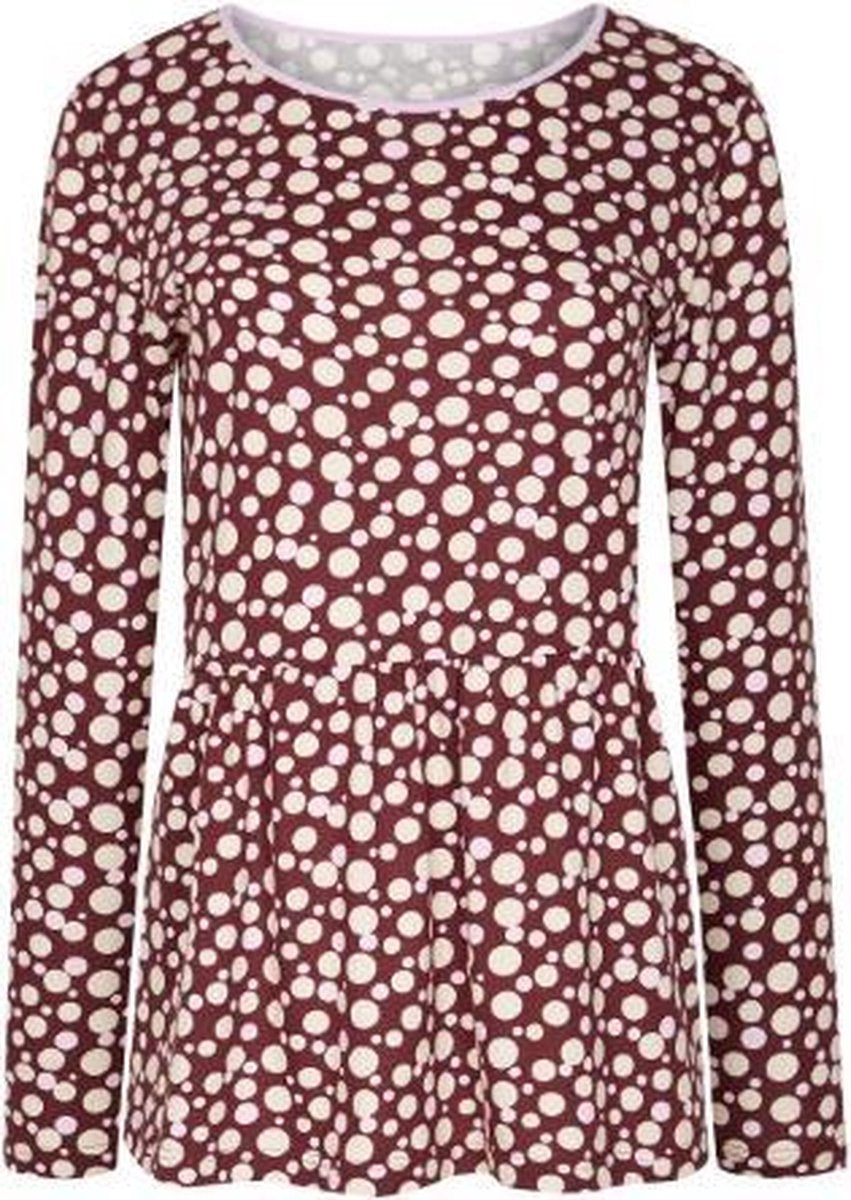 CYBÉLE NIGHT LAURINE Longsleeve Bordeaux/Print Pyjama maat 38