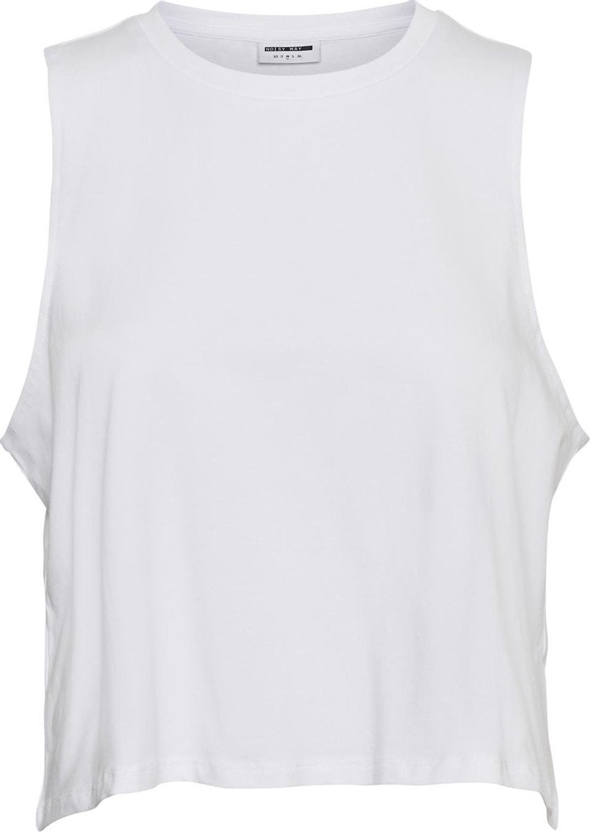 NOISY MAY NMHAILEY S/L CROP TANK TOP BG NOOS  Dames Top - Maat L