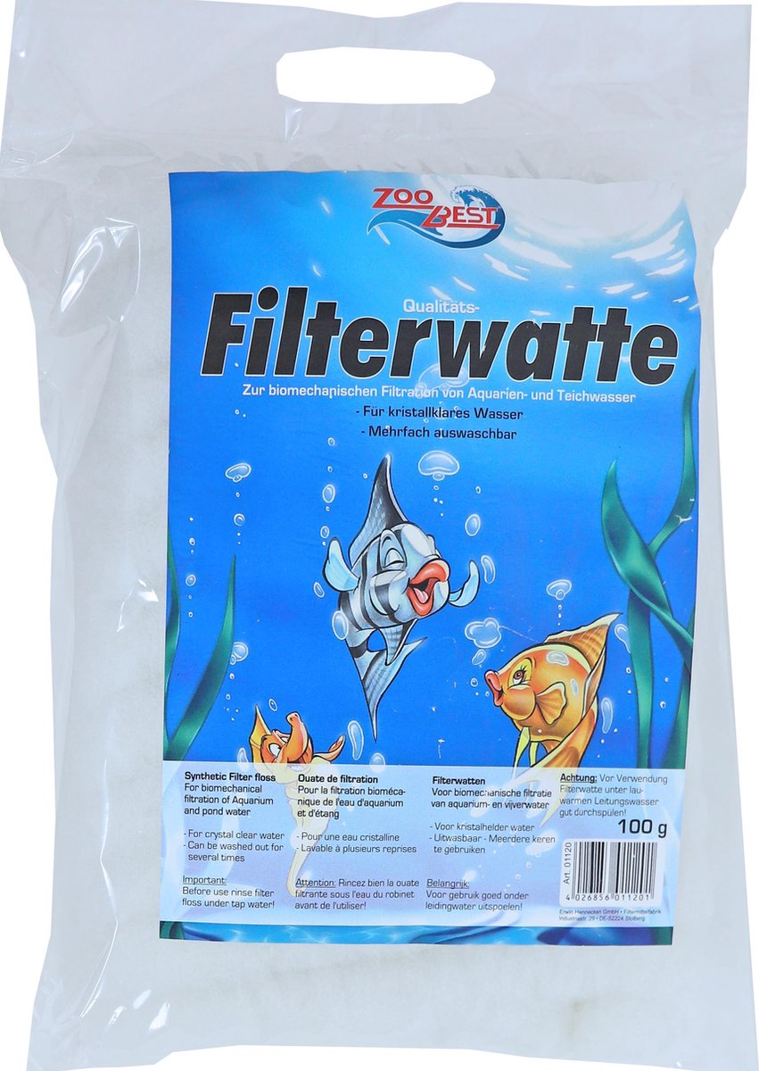 Zoobest filterwatten wit