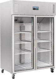 Polar Gastro 2-deurs koeling met glazen deuren 1200ltr
