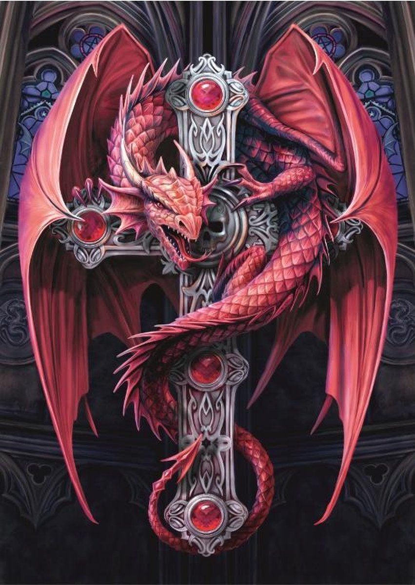 Gothic Guardian Bluebird Anne Stokes legpuzzel 2000 stukjes