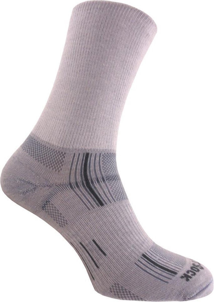 Wrightsock Stride Crew - Licht Grijs - 41-45