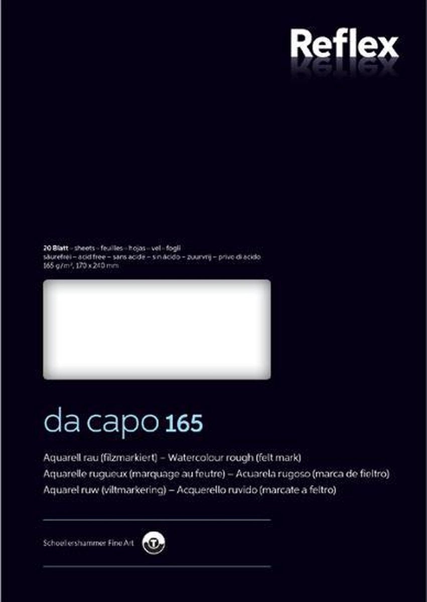 Aquarelblok dacapo vf5004230 17 x 24 cm 165 gr 20 vel