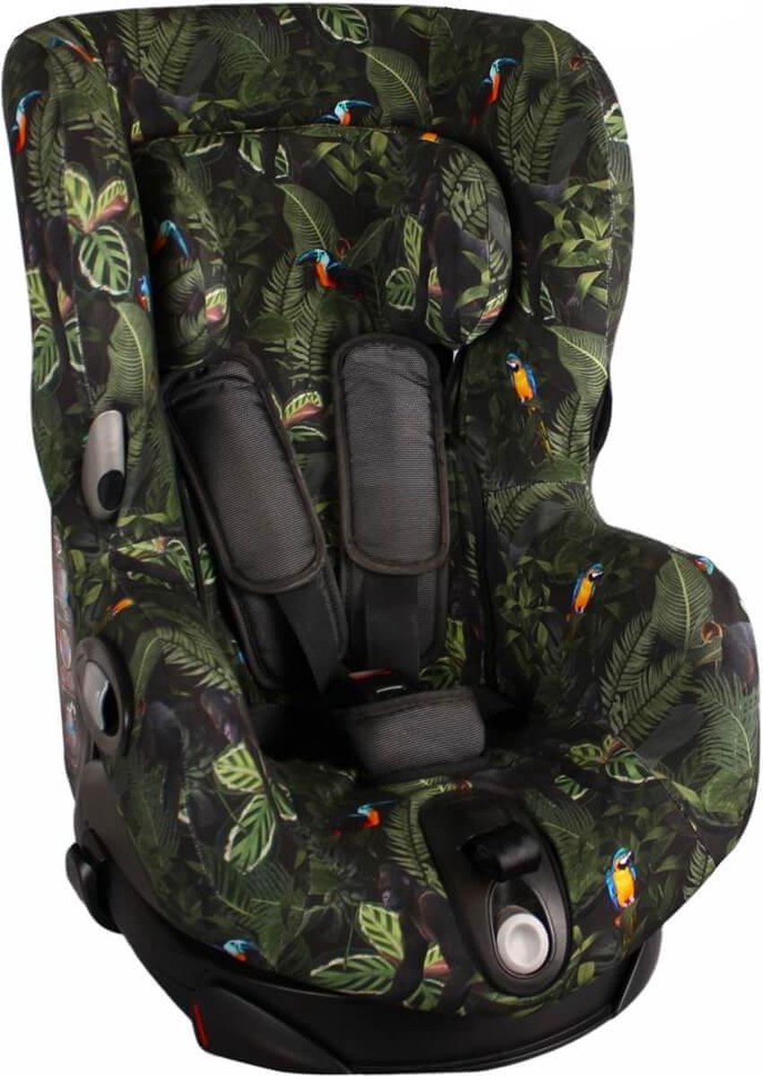 Ukje Hoes voor Maxi-Cosi Axiss - Perfecte pasvorm - Jungle monkeys