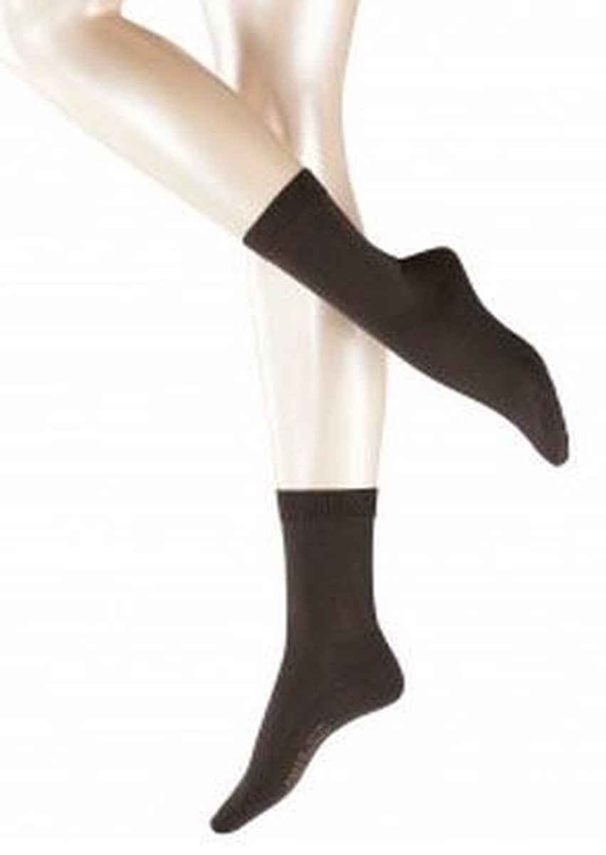 FALKE Wool Balance Damessok - Dark Brown - Maat 39-40