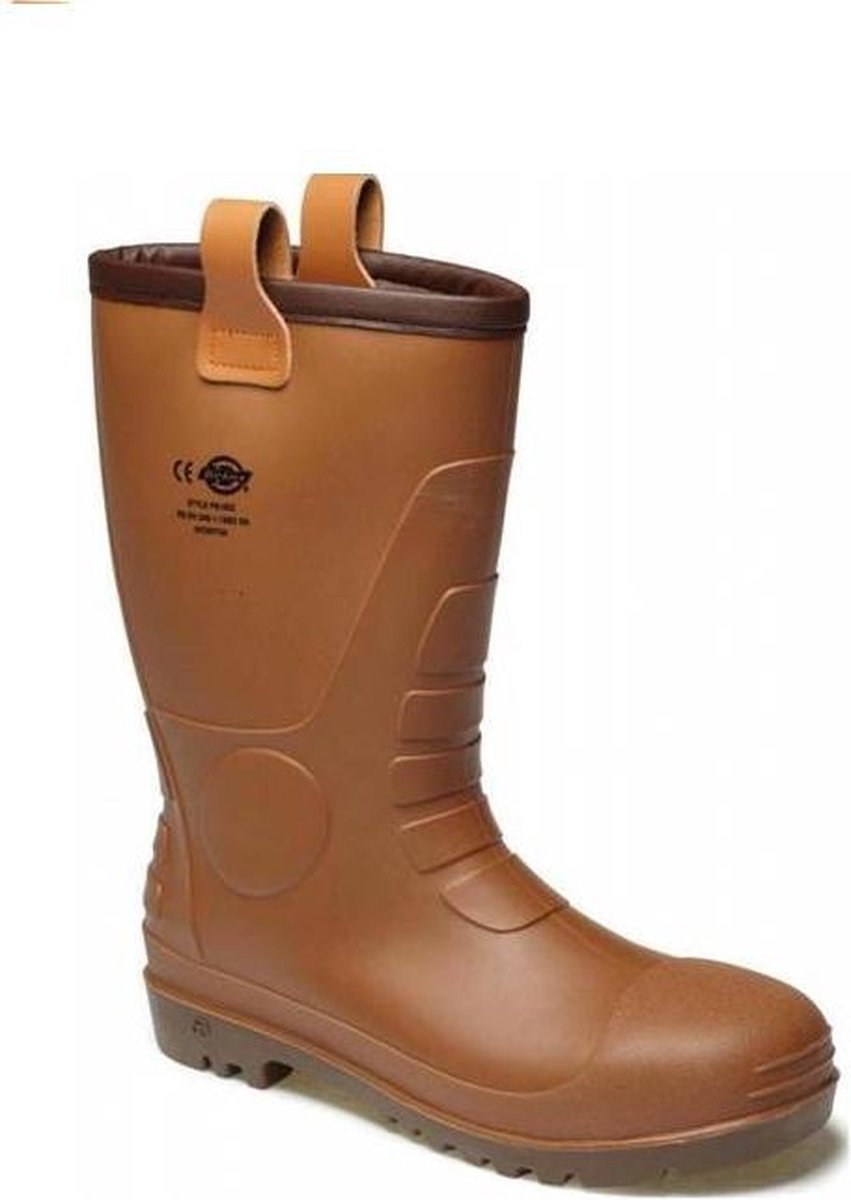 Gevoerde regenlaars (stalen neus) maat 41