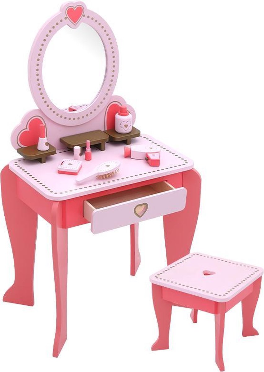 Onshine - Kaptafel en krukje Prinsessen + Haardroger