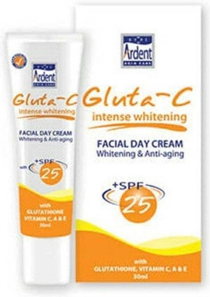 Gluta C Gezichts dag crème met Gratis Gluta C zeep 60 gram