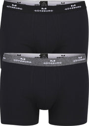 Gotzburg heren boxers (2-pack) - normale lengte - zwart -  Maat: XL