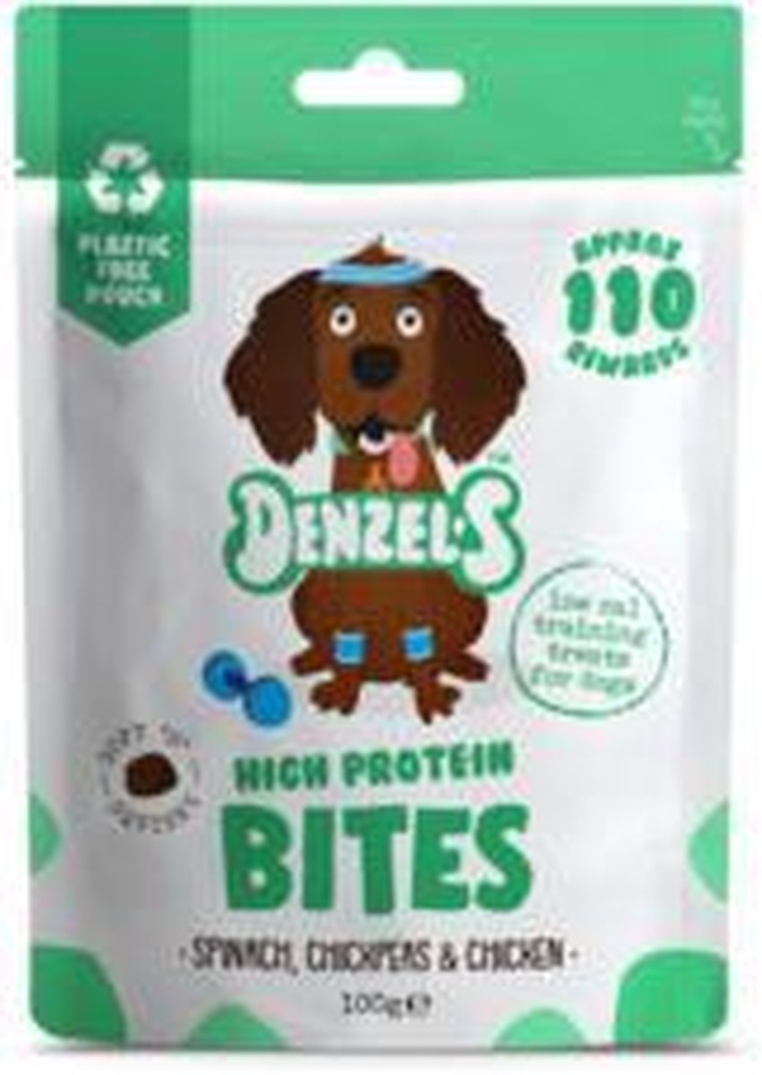 Denzel's Bites - 100% natuurlijk - Spinazie