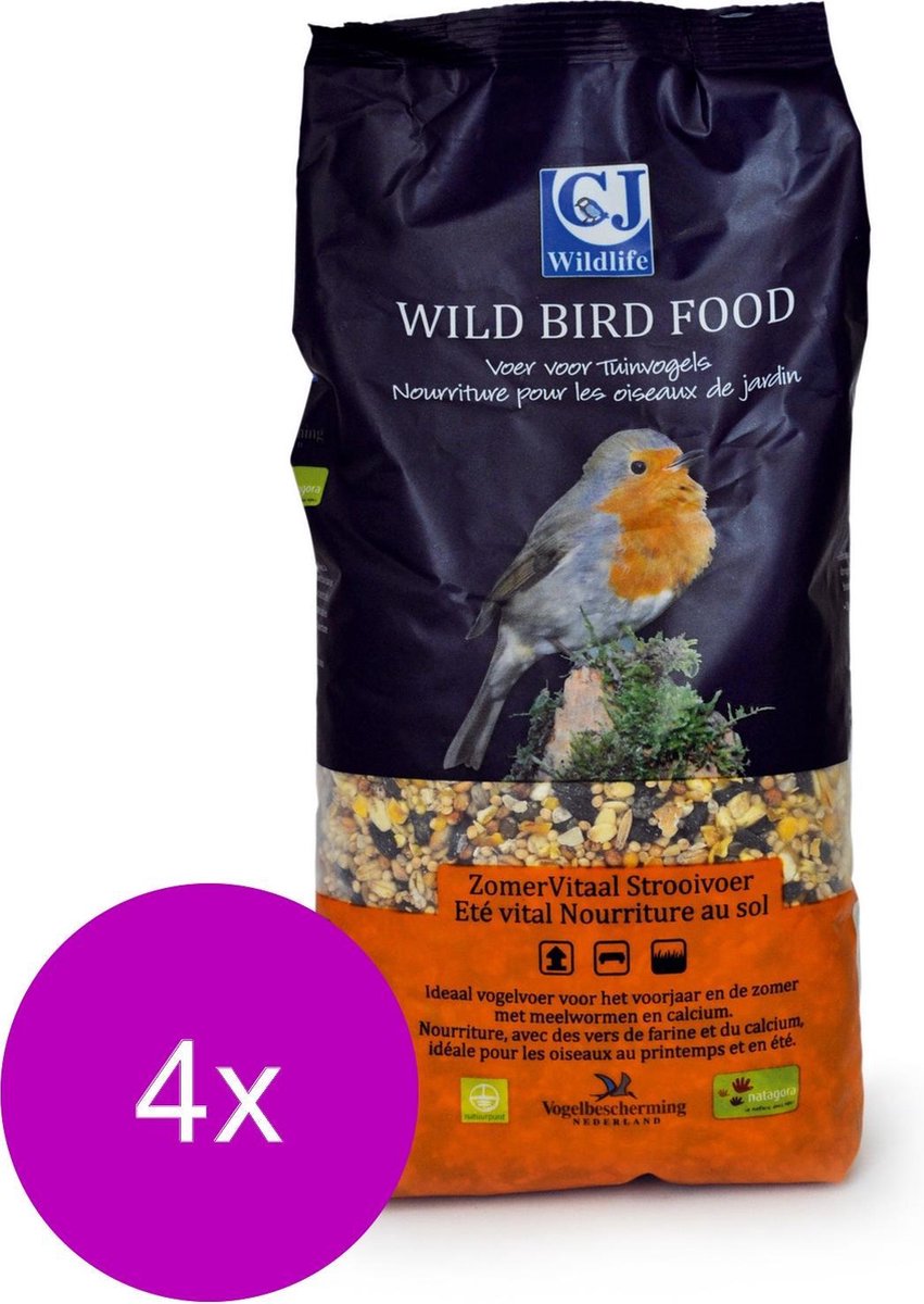 Wildbird Strooivoer Zomervitaal - Voer - 4 x 1.75 l