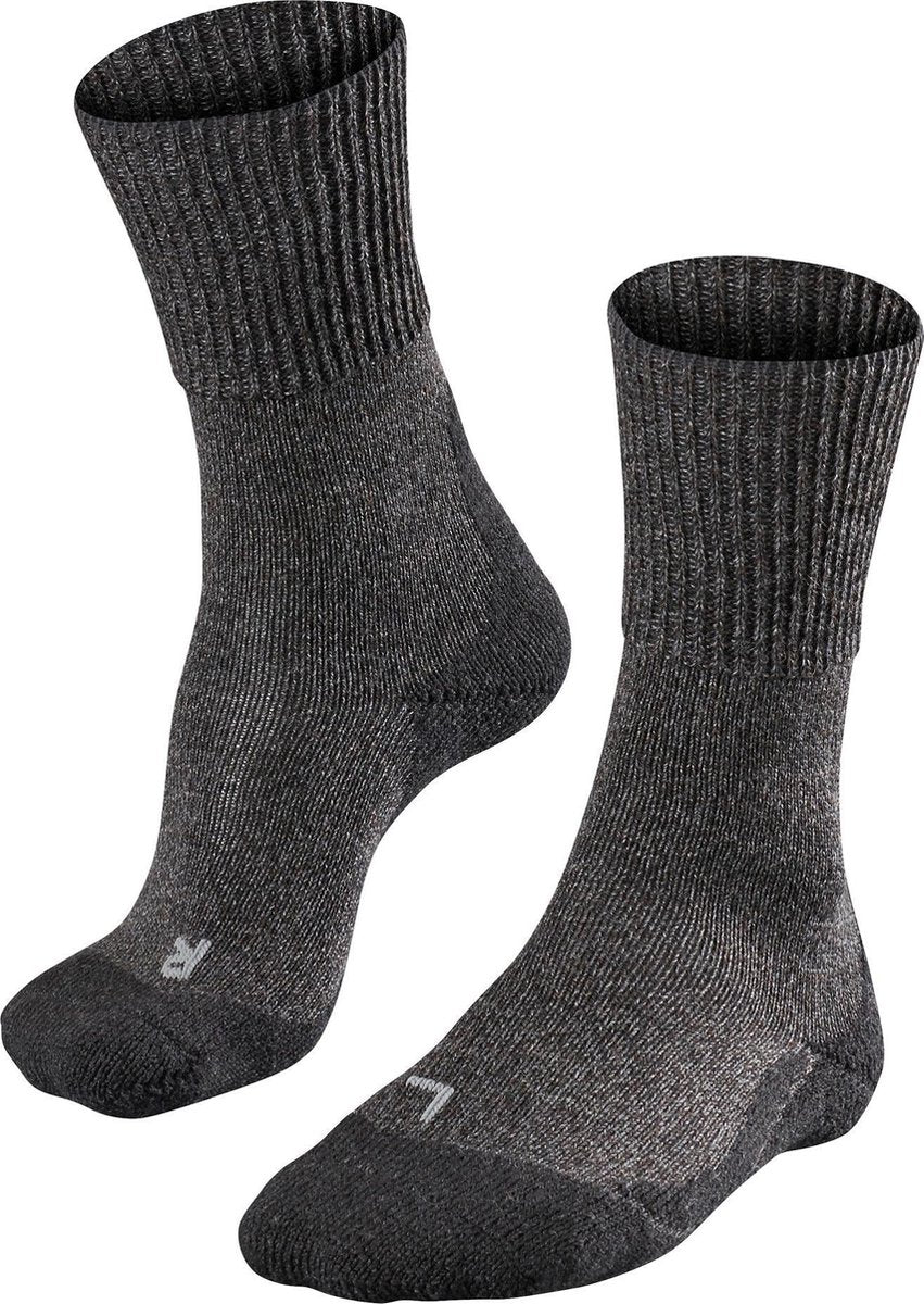 FALKE TK1 Wool Dames Wandelsokken - Smog - Maat 35/36