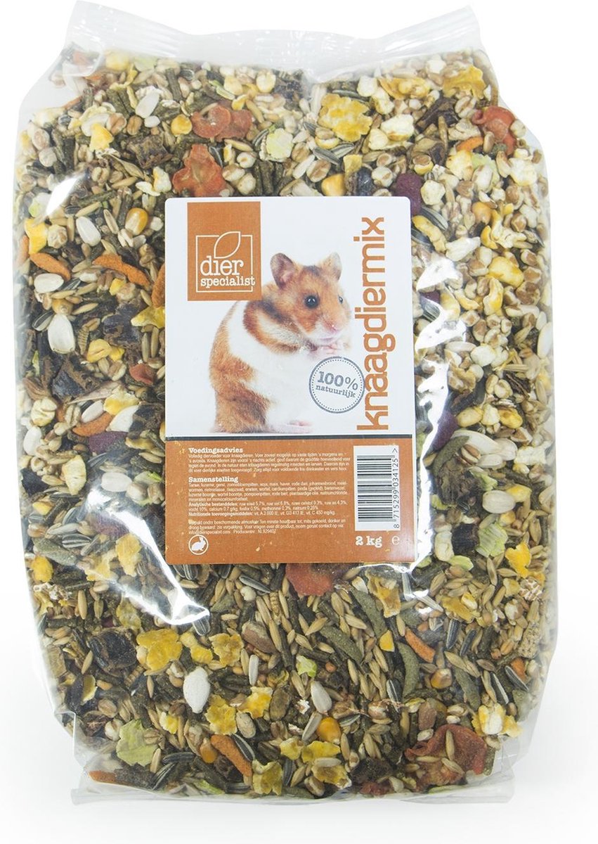 Dierspecialist luxe gemengd knaagdiermix - 2 kg