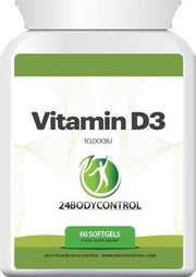 24Bodycontrol Vitamine D3 - 60 softgel capsules - Voedingssupplement
