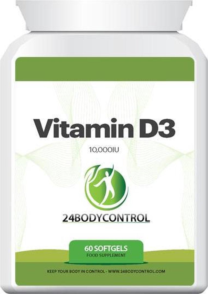 24Bodycontrol Vitamine D3 - 60 softgel capsules - Voedingssupplement
