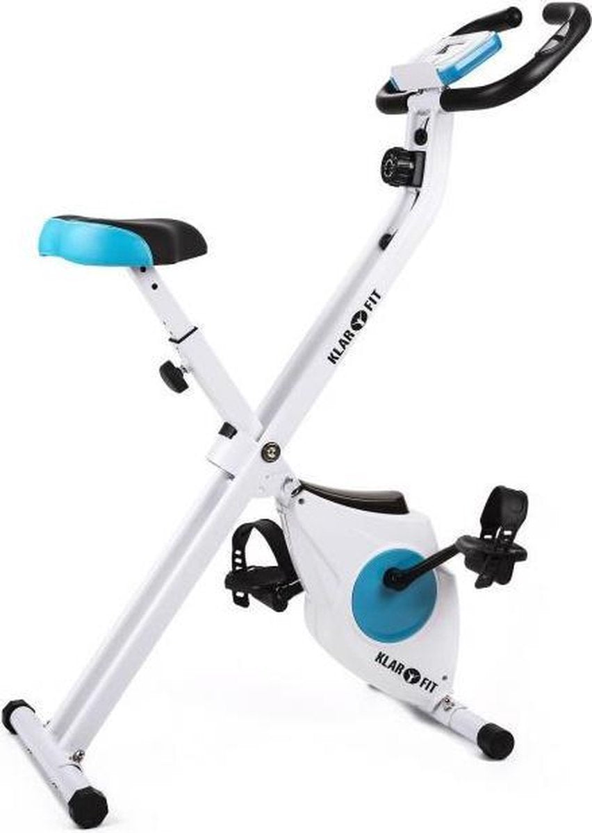 CAPITAL SPORTS Azura  - hometrainer fietstrainer - fitness bike - weerstand op 8 niveaus - hartslagmeter - opvouwbaar - 100kg max.
