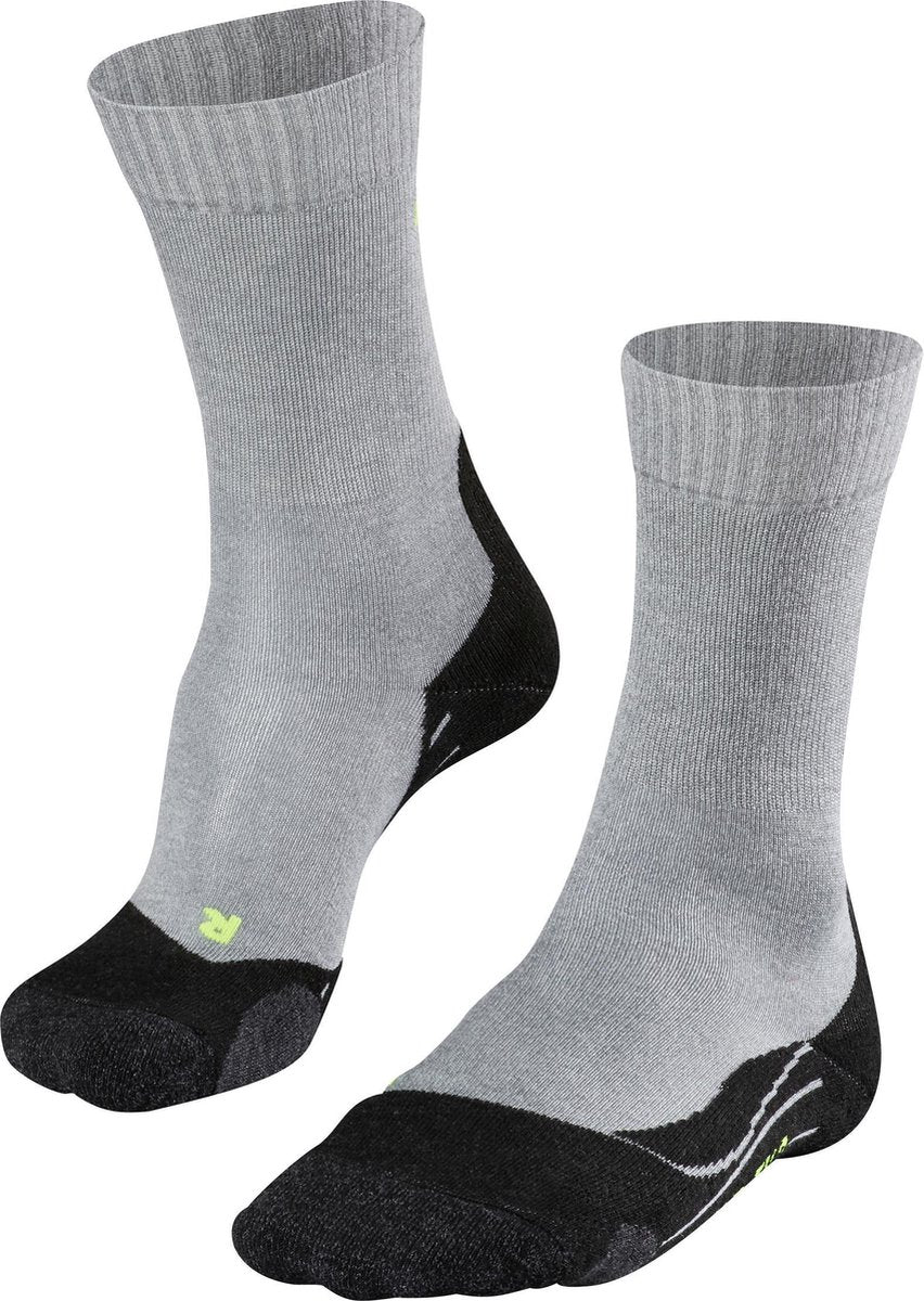 FALKE TK2 Cool Heren Sokken - Grijs - Maat 46-48