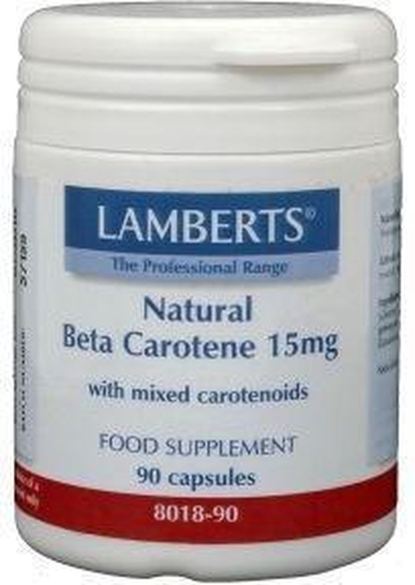 Lamberts Natural betacaroteen natuurlijk 15 mg