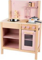 Label Label houten keuken - roze