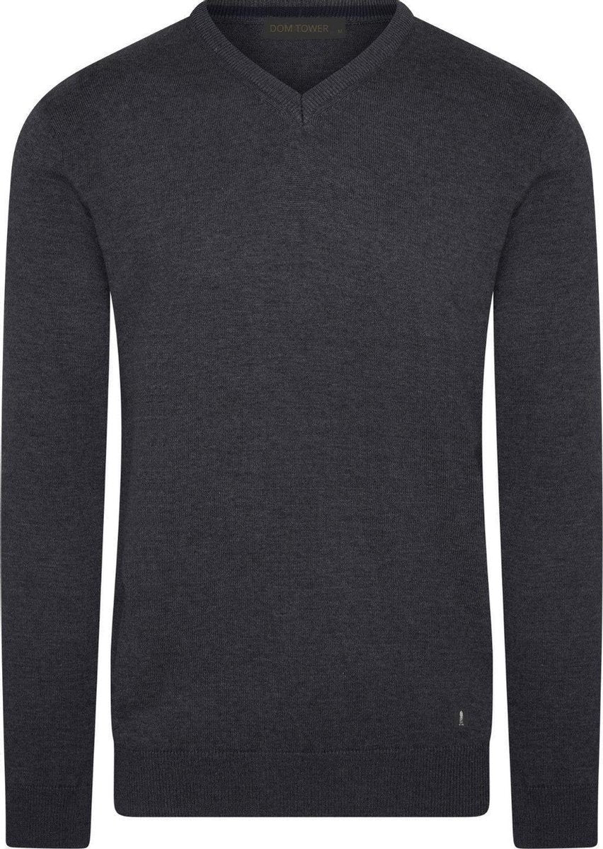 Pullover Antraciet  V-hals  Dom Tower