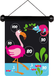 Scratch Spel Darts small Zoo magnetisch - 24x30 cm - 2-zijdig bedrukt