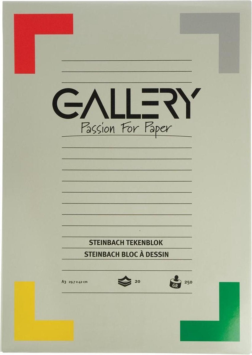 3x Gallery Steinbach tekenblok