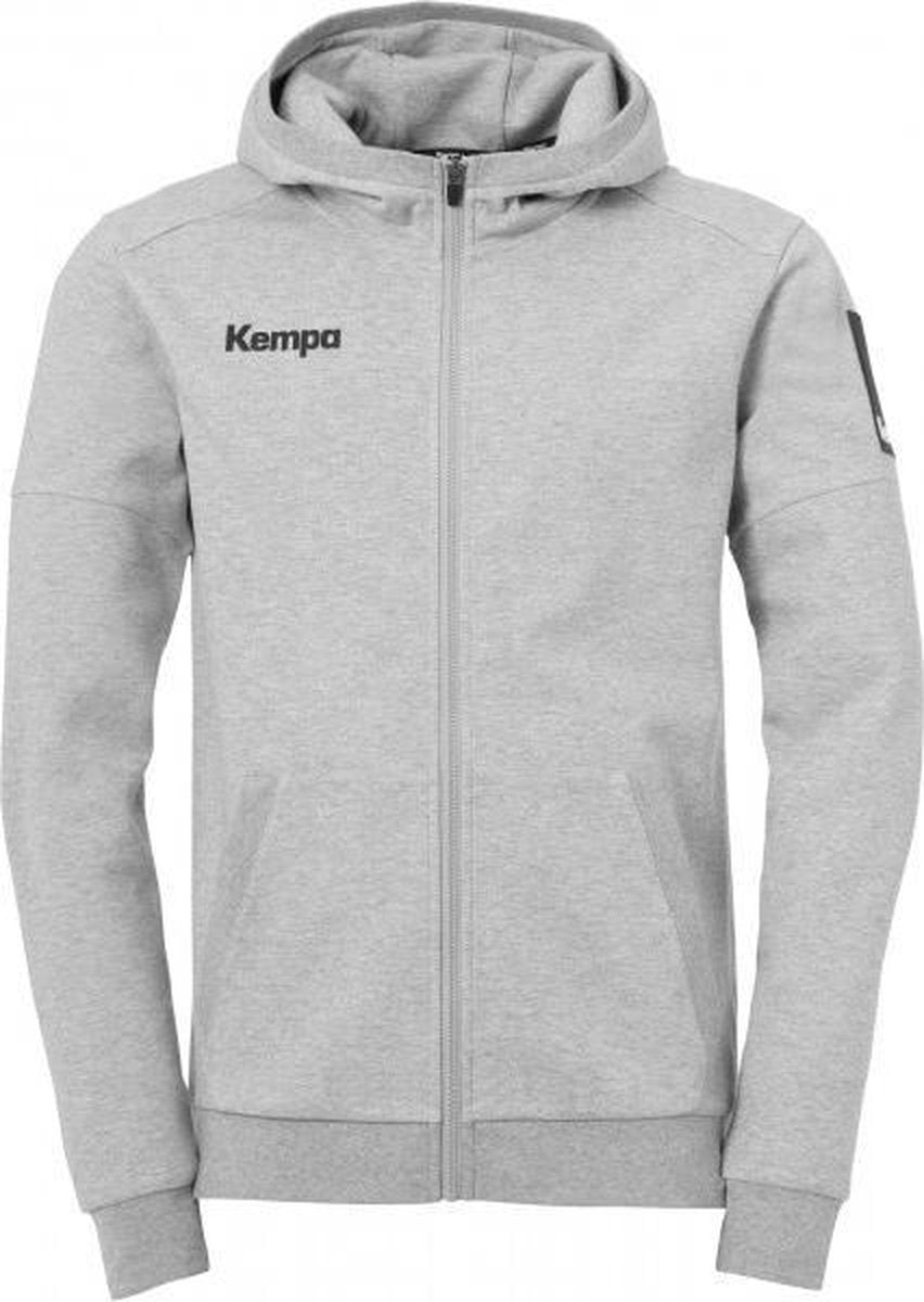 Kempa Status Hood Jacket Heren - grijs - maat XL