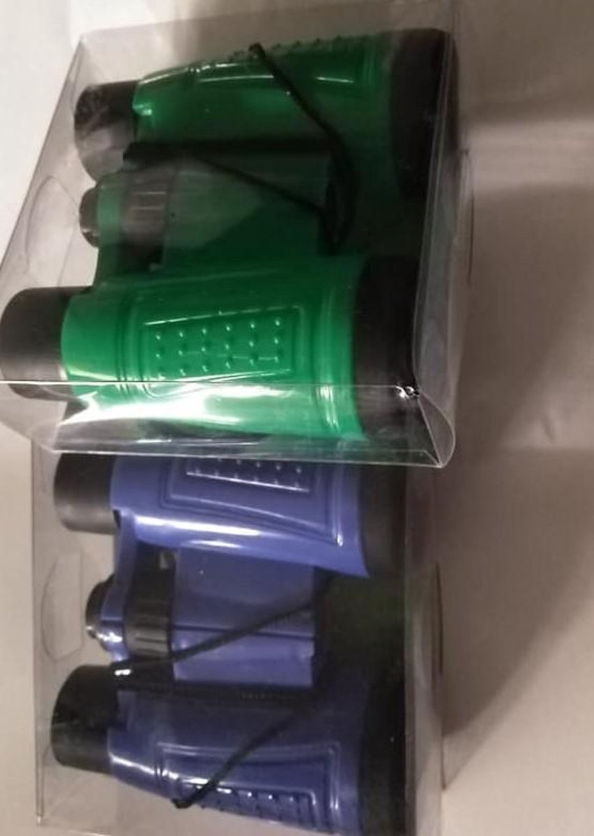 verrekijker/ binoculars/ set van 2/ kinderen vanaf 3 jaar/ blauw en groen