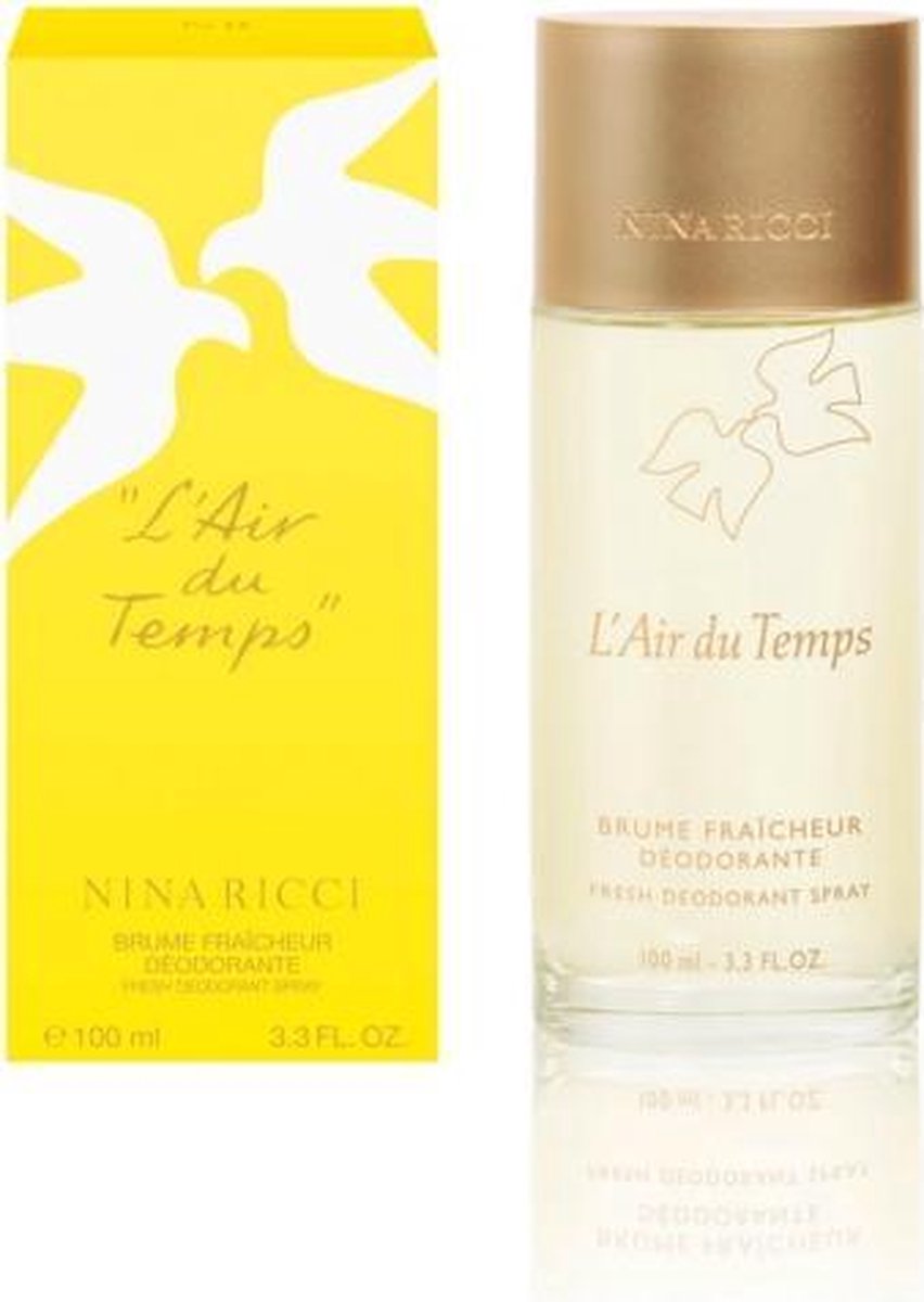 MULTI BUNDEL 3 stuks Nina Ricci L Air Du Temps Fresh Deodorant Spray 100ml