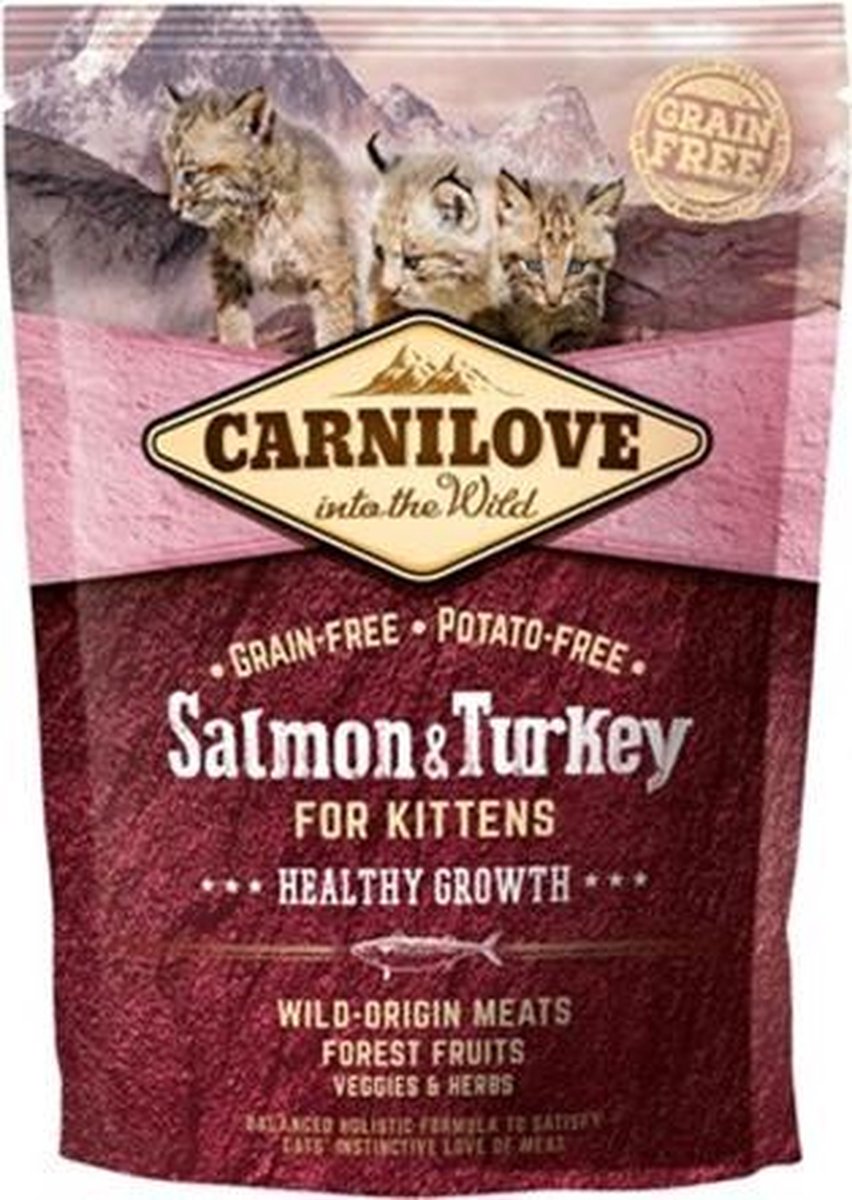 Carnilove salmon / turkey kittens - 400 gr - 1 stuks