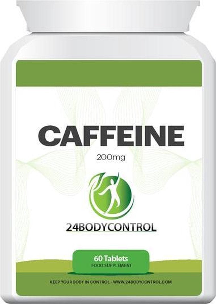 24Bodycontrol Cafeïne - 60 pillen 200 mg - Energie & Concentratie