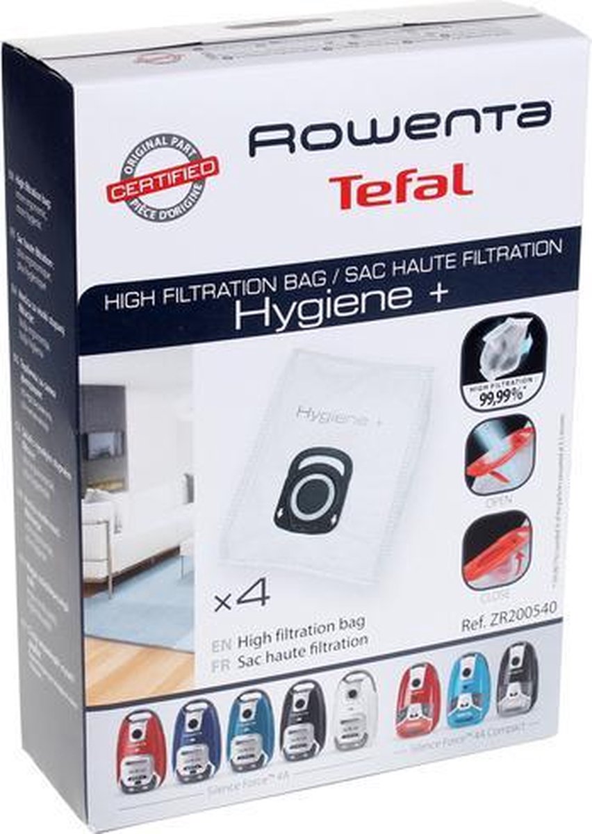 ROWENTA - STOFZUIGERZAK Hygiene + - SET 4PCS - ZR200540