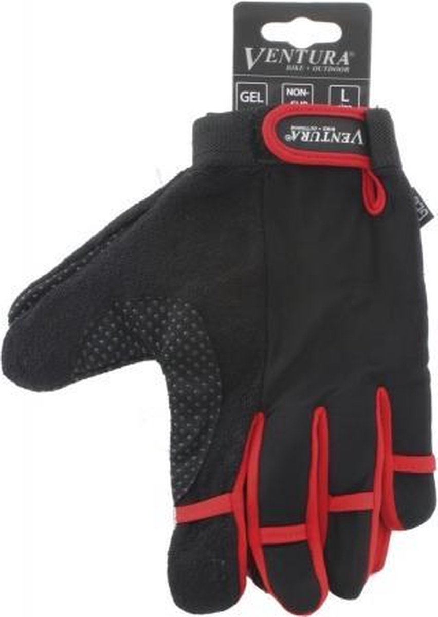 Ventura Gel - Fietshandschoen - Unisex - Rood - Maat L