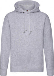 Premium Hooded Sweat - Heather Grey - M - Fruit of the Loom