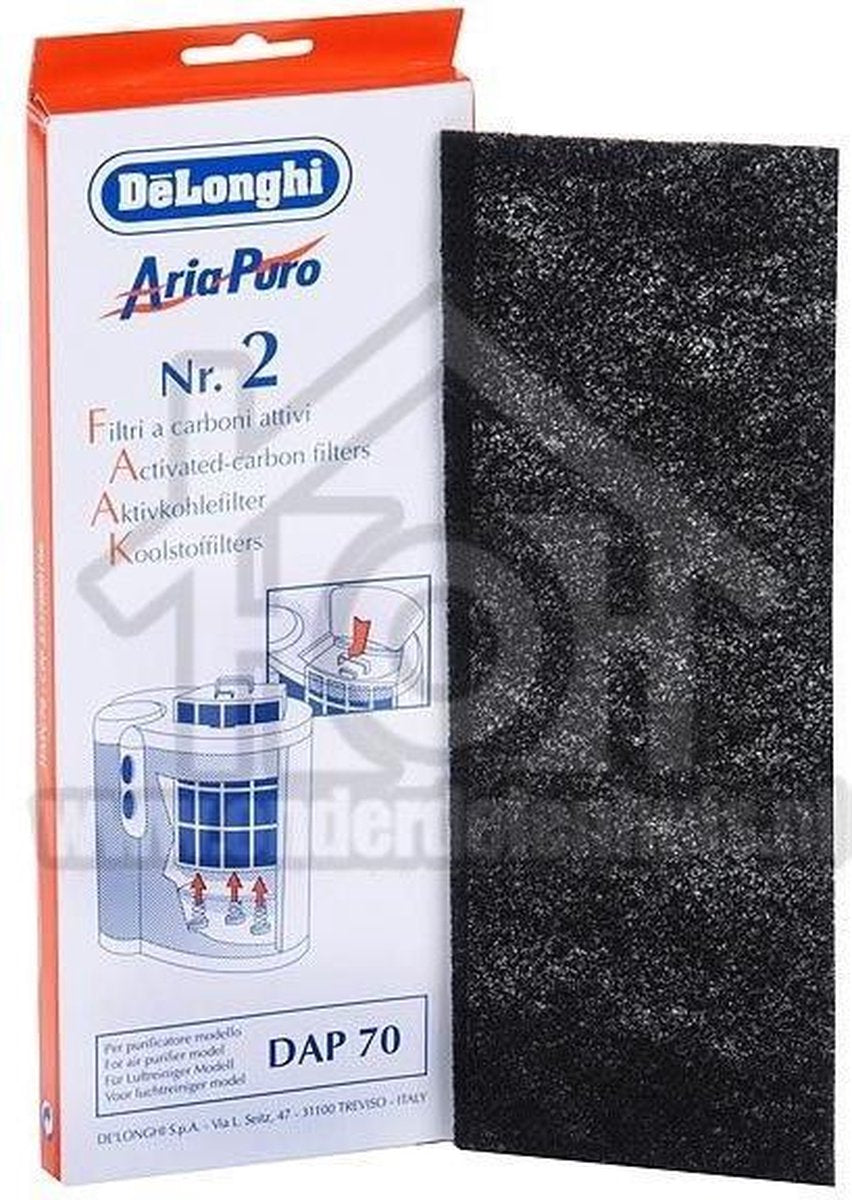 DeLonghi Filter Koolstoffilter 263x95mm DAP70 5537000100